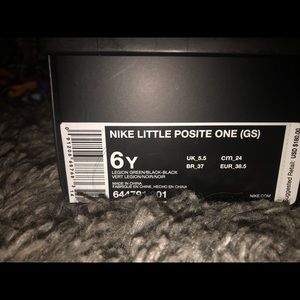 Nike Little Posite One (Legion green/black)